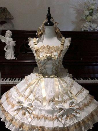 黒のゴシックロリータドレス、フリル付きJSK、レースアップロリータショートドレス、ヘッドウェア付き