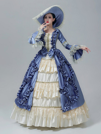 ヴィンテージ ヴィクトリアン ドレス レーストリム スリーブ ギャザー フリル フロア丈 ヴィンテージ ガウン