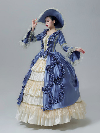 ヴィンテージ ヴィクトリアン ドレス レーストリム スリーブ ギャザー フリル フロア丈 ヴィンテージ ガウン