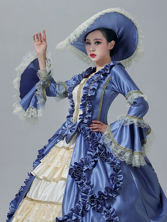 ヴィンテージ ヴィクトリアン ドレス レーストリム スリーブ ギャザー フリル フロア丈 ヴィンテージ ガウン