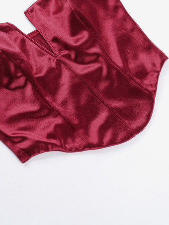 女性用コルセットトップ - サテンのディープVネックビスチェキャミソール - 夏の夜のクラブパーティー 2026