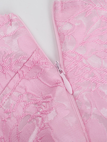 ホルターネックジャカードミニドレス（女性用） - 背中開きAラインスケータードレス（大きなリボン付き） - 夏の誕生日パーティー2026