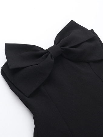 コケットボウドレス（女性用） - ストラップレスハートネックAラインミニドレス - 夏の誕生日パーティー2026