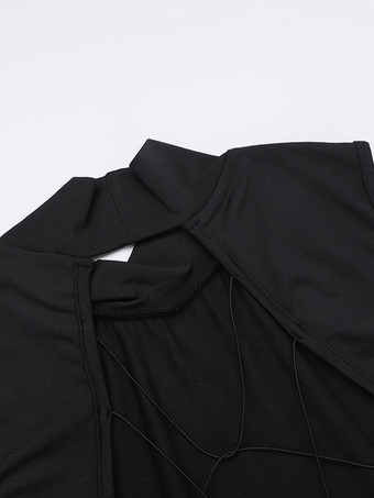 背中開きマキシドレス（女性用） - バタフライディテール モックネック ブラック ボディコン ロングドレス - 夏の夜のクラブウェア 2026