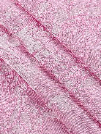 ジャカードコケットミニドレス（女性用） - バービーコア ビッグリボンバック ノースリーブ Aライン - 夏の誕生日パーティー衣装 2026