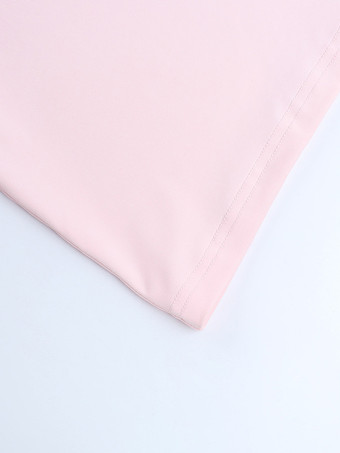 Coquette Bodycon Mini Dress For Women - Pastel Pink Long Sleeve Ruched Bust - Spring Brunch Date Night Outfits 2026