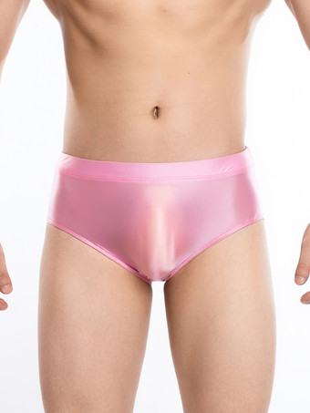 ピンクメンズランジェリー 男性向けセクシーショーツ ピンク シェイプアップ シャイニーブリーフ