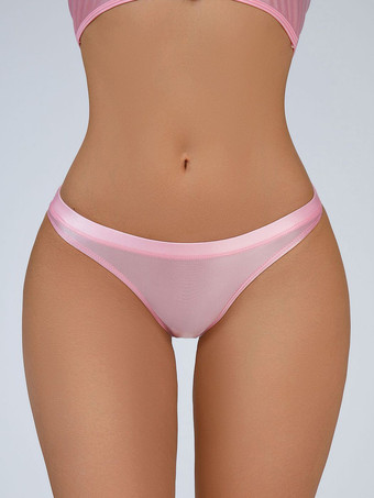 ピンク室内用シェイプアップラベンダーランジェリーショーツストレッチアイスシルクシースルーソング