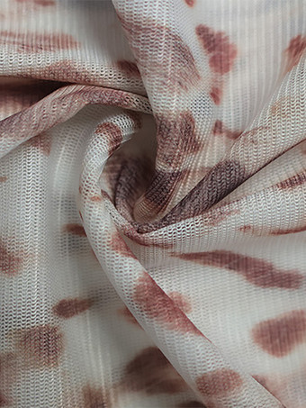 ヒョウ柄メッシュミニドレス（女性用） - モックネック、長袖、ドレープトレーン、ボディコン - 春のナイトアウト、クラブパーティー、2026年