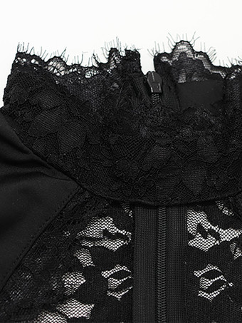 シースルーレースカットアウトボディコンドレス（女性用） - ブラックゴシックシックギャザーミニシースドレス - 夏の夜のパーティーに最適 2026