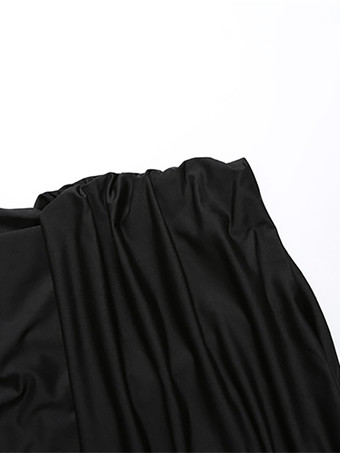 ブラック セクシー クラブ ツーピースセット レディース - ハイネック バックレス ボディスーツとロングスカート - 夏の夜のお出かけ 2026