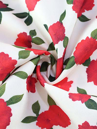 花柄の背中開きマキシドレス（女性用） - 花柄プリント、ティアードフリル裾、ハイカットスリット、ホルターネックガウン - 夏のセクシーなデートナイト衣装 2026