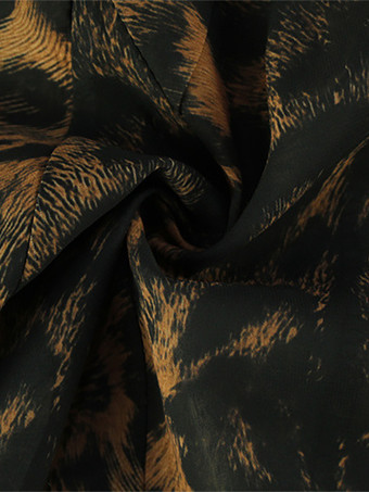 レオパード柄レディースミニスリップドレス - ブラウン Y2K レースパッチワークキャミソールスリップフィットフレア - 夏のクラブパーティーナイトアウト 2026