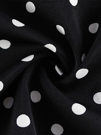 水玉模様のマキシドレス（レディース） - ブラック ヴィンテージ ピーターパンカラー ボディコン ペンシルドレス - 夏のデートナイト 2026