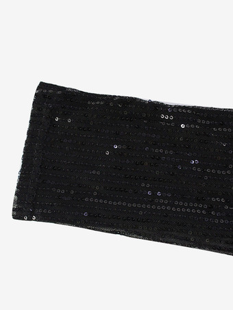 スパンコールメッシュジャンプスーツ（女性用） - ブラック セクシー シースルー バディ 長袖ボディスーツ - 春のクラブウェア ナイトアウト パーティー 2026