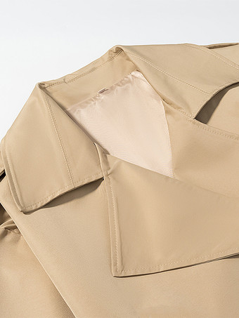 クロップドトレンチコート レディース ショートジャケット - シックなベルト付きスリムフィットウィンドブレーカー - 春のオフィスからディナーまで活躍するデイリーアウター 2026