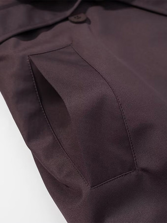 レディース用オーバーサイズトレンチコート - チョコレートブラウンのシックなダブルブレストマキシウィンドブレーカー - 2026年春の夜のお出かけに