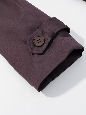 レディース用オーバーサイズトレンチコート - チョコレートブラウンのシックなダブルブレストマキシウィンドブレーカー - 2026年春の夜のお出かけに