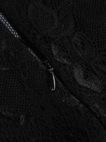 セクシーなフェイクファーレースマキシドレス（女性用） - ブラックストラップレスコルセットボディスーツロングガウン、シースルースカート付き - 夏のイブニングパーティー 2026