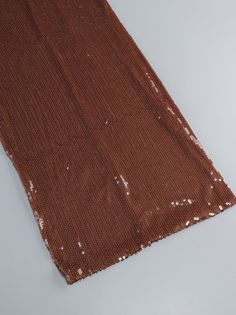 キラキラ輝くスパンコールのマキシ丈フォーマルドレス（女性用） - ブラウンのホルターネック、背中開き、ボディコン、スリムなロングガウン - 2026年夏のガラナイトアウトパーティー