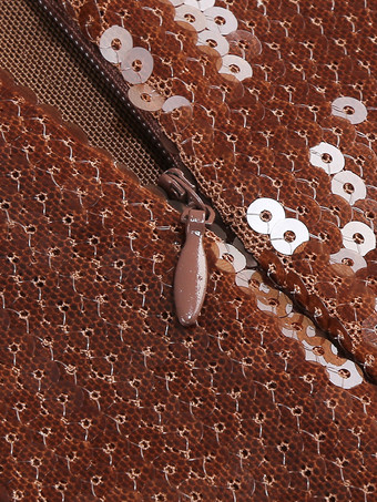 キラキラ輝くスパンコールのマキシ丈フォーマルドレス（女性用） - ブラウンのホルターネック、背中開き、ボディコン、スリムなロングガウン - 2026年夏のガラナイトアウトパーティー