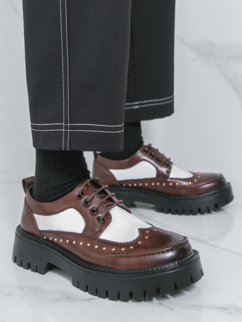 メンズカジュアルシューズ ラウンドトゥ レースアップシューズ