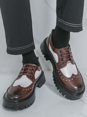 メンズカジュアルシューズ ラウンドトゥ レースアップシューズ