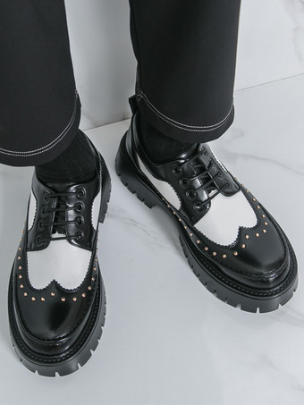 メンズカジュアルシューズ ラウンドトゥ レースアップシューズ