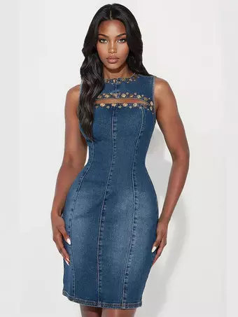 studded bodycon dress Studded Bodycon Dress