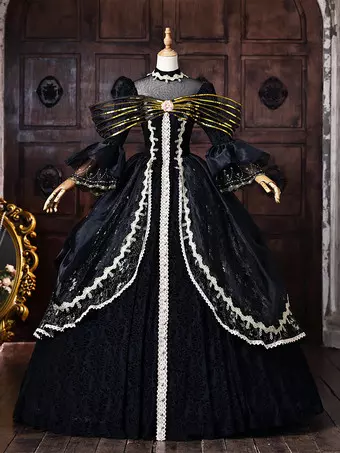 Best Black-Victorian-Dress - Buy Black-Victorian-Dress at Cheap Price from  China | Milanoo.com
