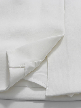 パールビーズ付きブレザースカートセット（レディース） - セクシーなアシンメトリー裾カットアウトミニツーピーススーツ - 春の夜のパーティーに最適 2026