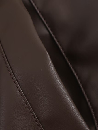 ヴィンテージ風フェイクレザーボンバージャケット（レディース） - レトロジップアップオーバーサイズハリントンモトコート - 春のカジュアルアウター 2026