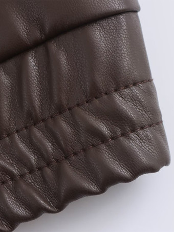 ヴィンテージ風フェイクレザーボンバージャケット（レディース） - レトロジップアップオーバーサイズハリントンモトコート - 春のカジュアルアウター 2026