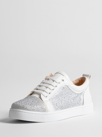 メンズ プロム パーティ スニーカー シューズ 快適なスエードレザー ラウンドトゥ ラインストーン アートワーク