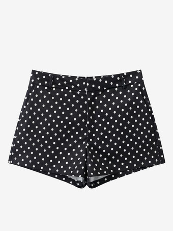 水玉模様のレディースツーピースセット - カジュアルなクロップドジャケットとショートパンツ - 2026年春のストリートウェア