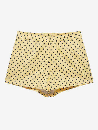 水玉模様のレディースツーピースセット - カジュアルなクロップドジャケットとショートパンツ - 2026年春のストリートウェア