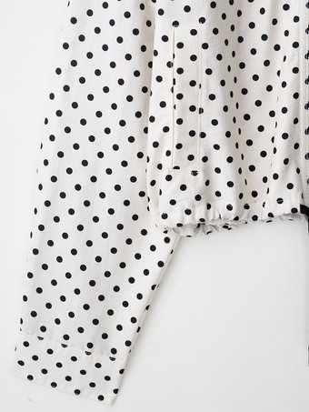 水玉模様のレディースツーピースセット - カジュアルなクロップドジャケットとショートパンツ - 2026年春のストリートウェア