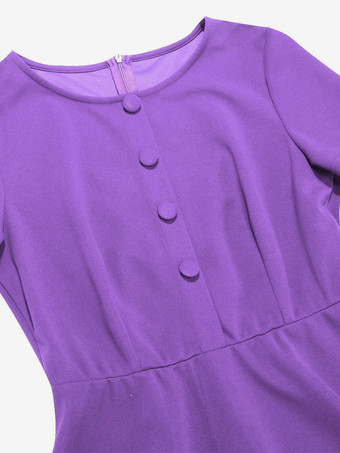 ヴィンテージ1950年代ミディドレス（ケープレット付き）女性用 - オードリー・ヘプバーン風Aラインスイングスケータードレス - サマーレトロパーティー2026