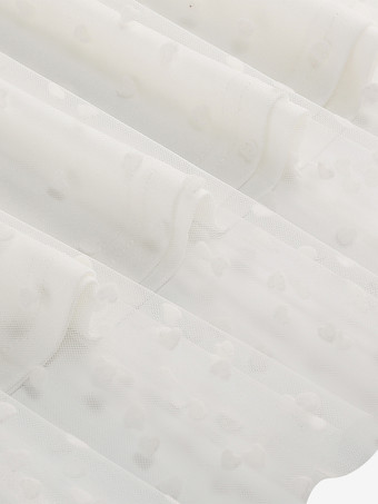 エレガントなハートチュールスカート（女性用） - ふわふわメッシュのハイウエストAラインロングスカート - 春夏パーティウェア 2026