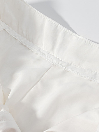 スパンコール付きツーピーススーツセット（女性用） - クラウドホワイトグリッターブレザーとワイドレッグパンツのセットアップ - 2026年春のパーティーナイト