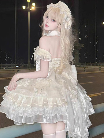 スイートロリータドレス バレエJSK ポリエステル ノースリーブ スイート姫ロリータドレス