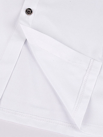 ホワイト レトロ ヴィクトリアン スチームパンク ハイカラー ダブルブレスト ヴィンテージ シャツ ブラウス