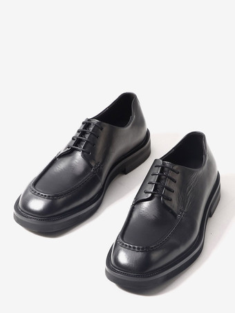 ブラックドレスシューズ ラウンドトゥ レースアップ 本革 メンズシューズ