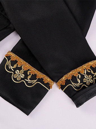 ブラック メンズ コート ヴィンテージ スチームパンク ヴィクトリアン 刺繍 長袖 レトロ コート