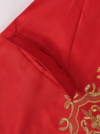 ブラック メンズ コート ヴィンテージ スチームパンク ヴィクトリアン 刺繍 長袖 レトロ コート