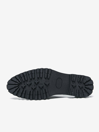 ブラック グラディエーターシューズ メンズ ラウンドトゥ カットアウトサンダルシューズ