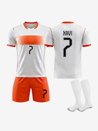 N°7Maillot extérieur des Pays-Bas 2026 n° 4 Virgil n° 10 Memphis. Ensemble 3 pièces pour adultes et enfants.