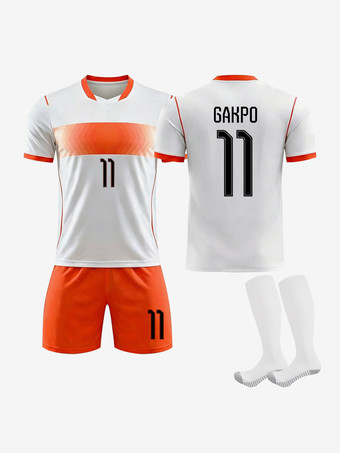N°11Maillot extérieur des Pays-Bas 2026 n° 4 Virgil n° 10 Memphis. Ensemble 3 pièces pour adultes et enfants.