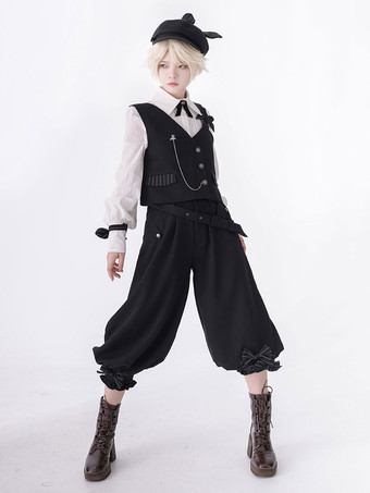 【Vorverkauf】 Gothic Lolita Ouji Fashion Bows Langarm-Blusenshirt