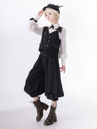 【Vorverkauf】 Gothic Lolita Ouji Fashion Bows Langarm-Blusenshirt